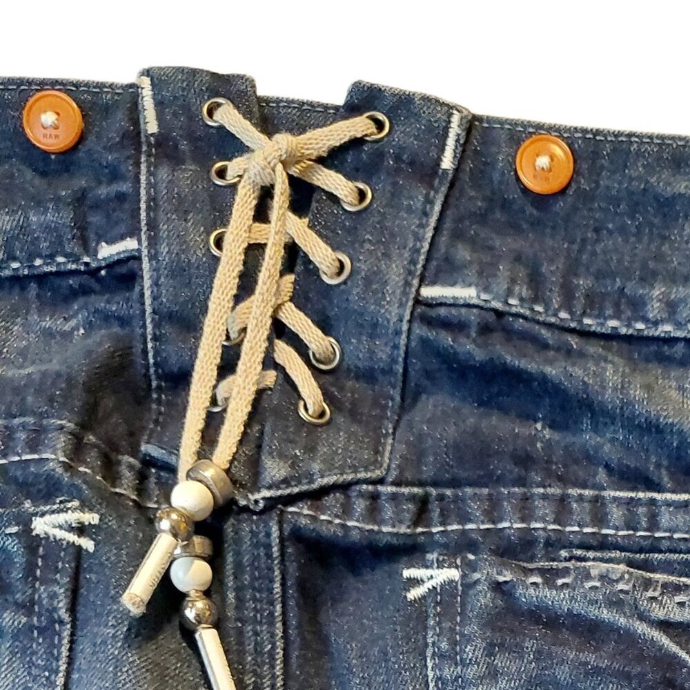 Retro Vintage G-Star Abby Flare Bootcut Medium Age Blue Denim Jeans Sz 27 NWT - Picture 11 of 14